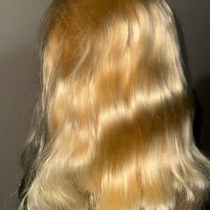 Golden Blonde Wavy Hair Extension